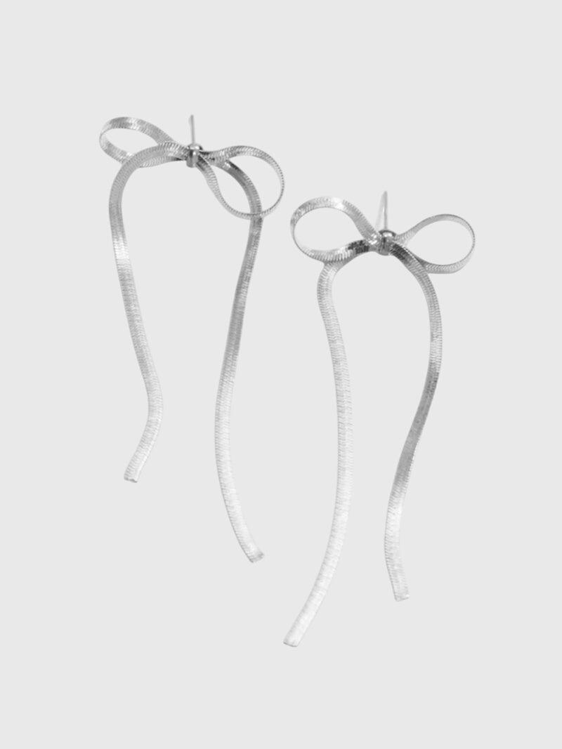 Chiara – Pendientes Lazo Dorado