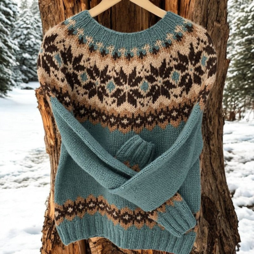 Lydia | Suéter Cálido con Detalles Clásicos de Invierno