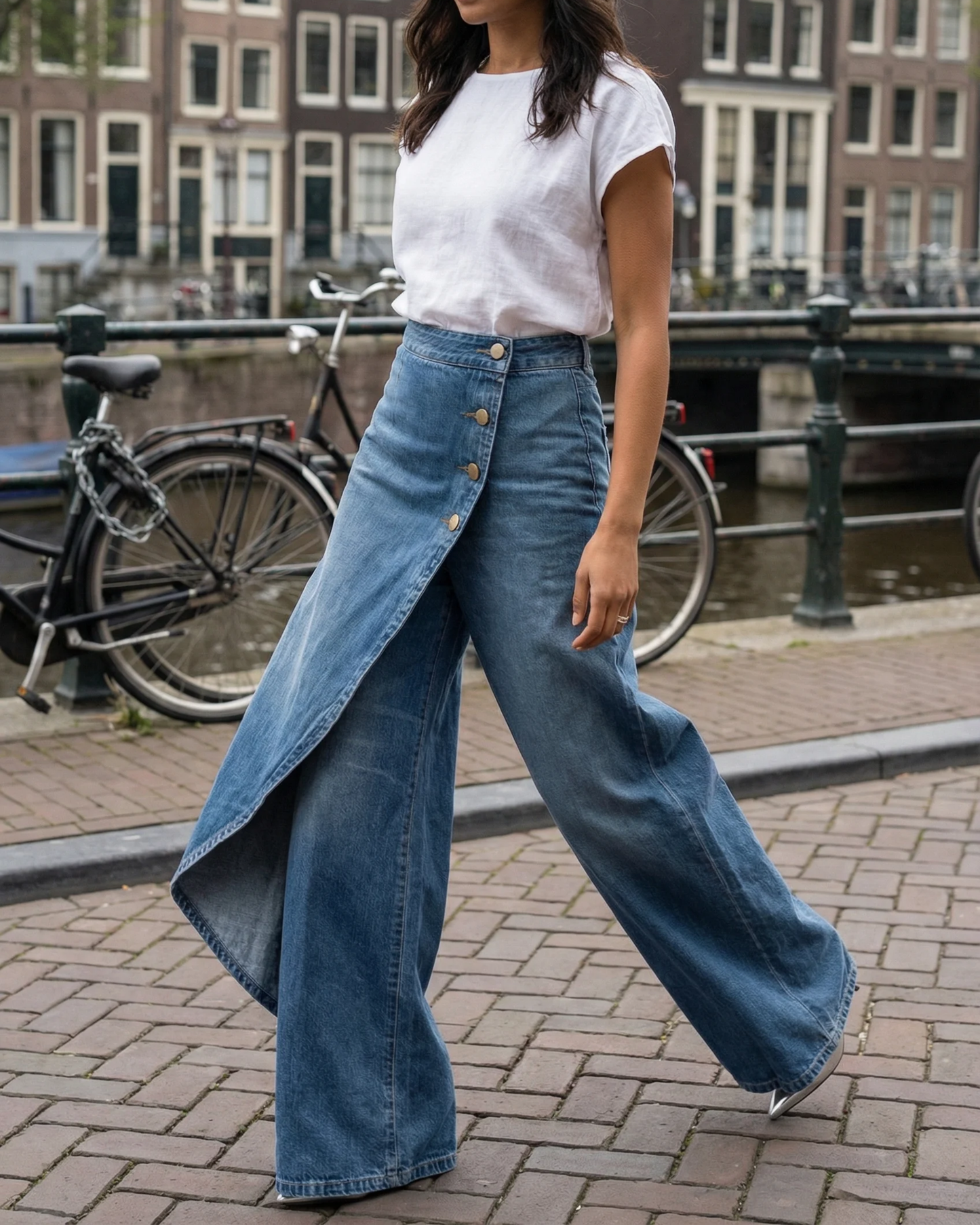 Elvora™ | Pantalones envolventes de denim