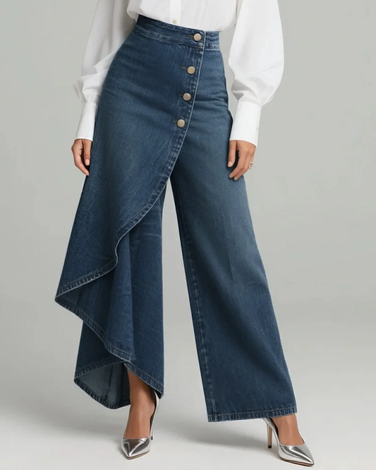Elvora™ | Pantalones envolventes de denim