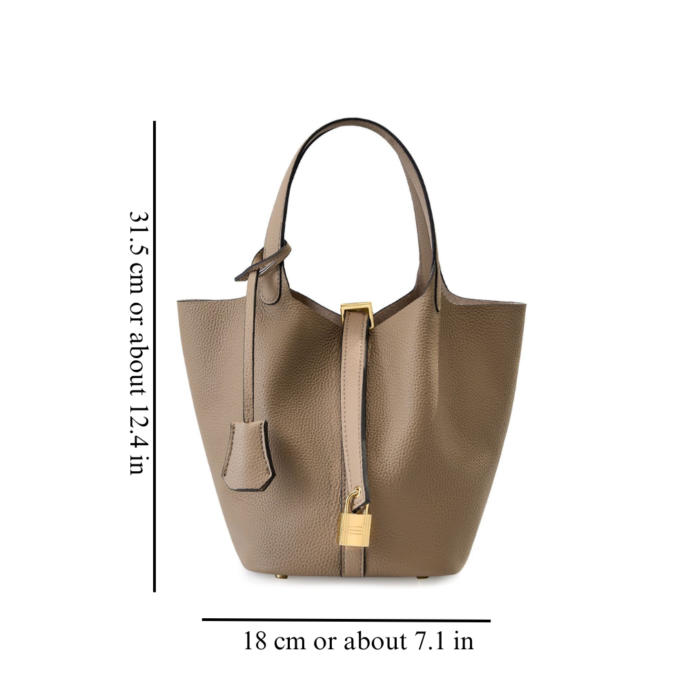 BellaTrend™ | Cuero tipo cubeta Bolso de mano