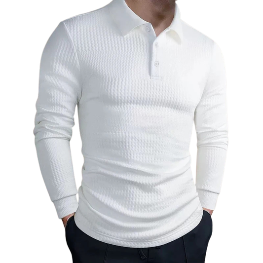 Alisa | Polo De Jacquard De Lujo Con Elegancia Retro