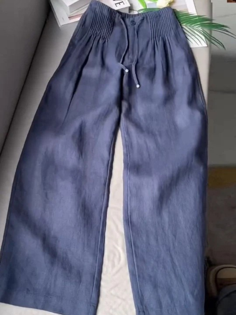 Sofia – Pantalones de algodón de pierna ancha