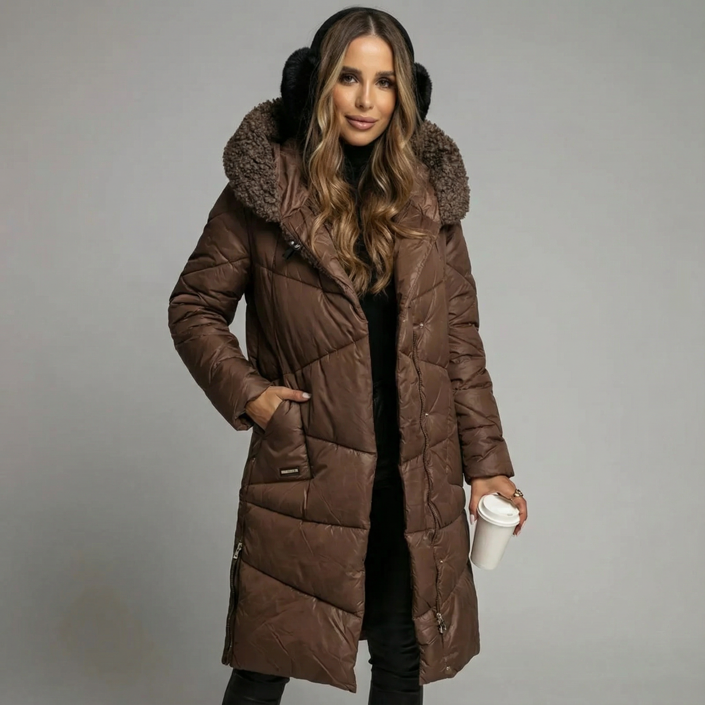 Naomi | Abrigo de Invierno Aislado de Corte Largo
