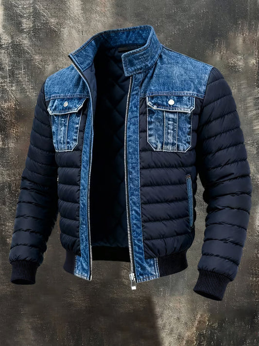 Maison | Chaqueta híbrida acolchada en denim