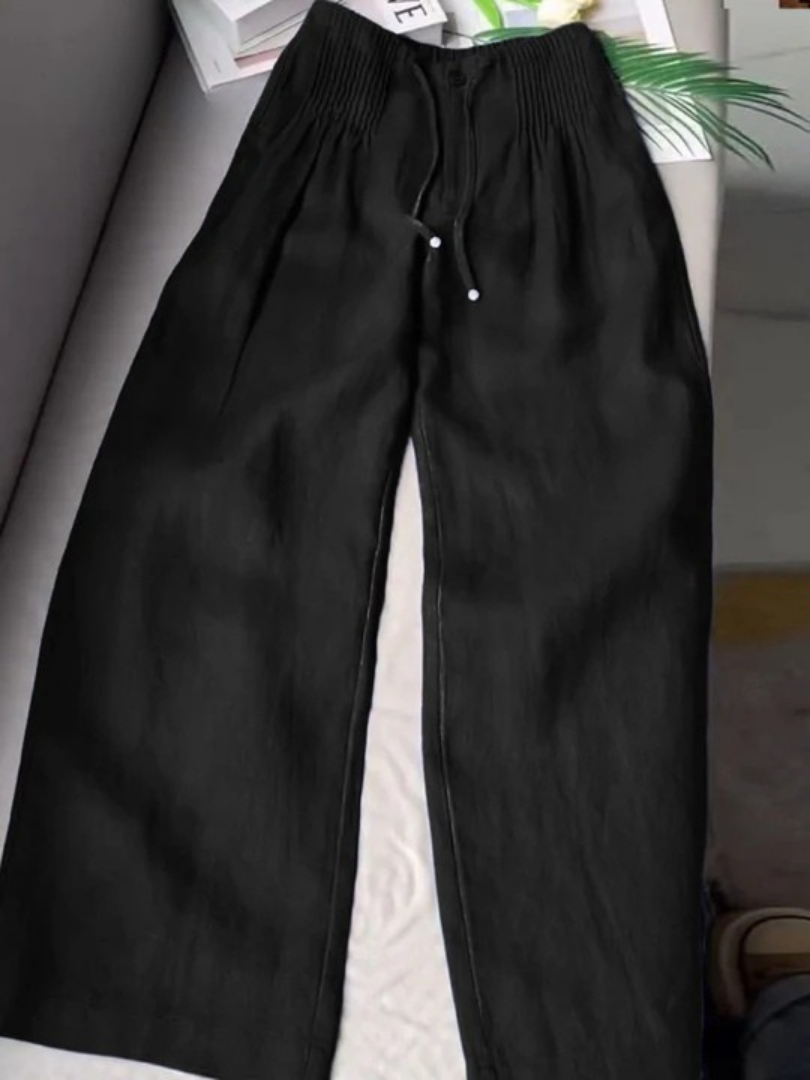Sofia – Pantalones de algodón de pierna ancha