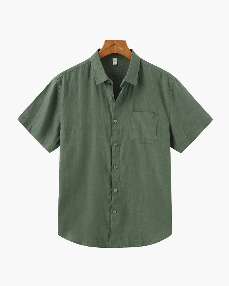 Melila | Camisa de Lino de Manga Corta