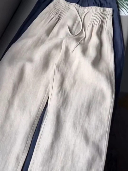 Sofia – Pantalones de algodón de pierna ancha