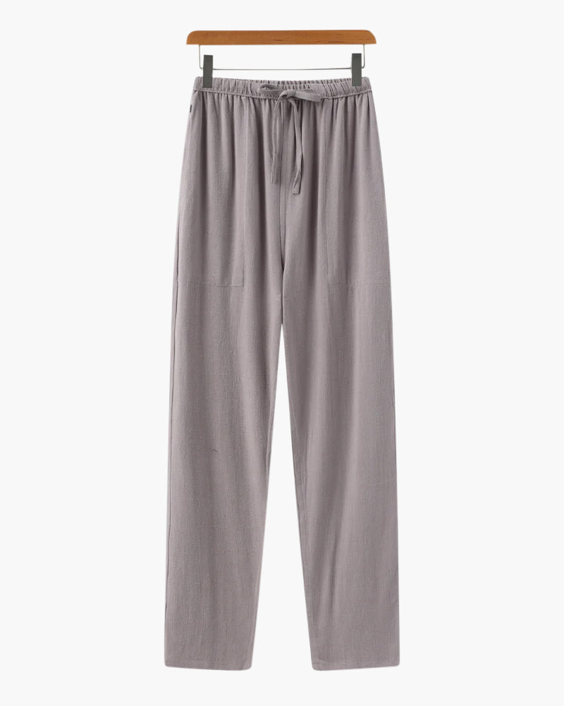 Cuenca | Pantalones de Lino con Cinturón Ajustable