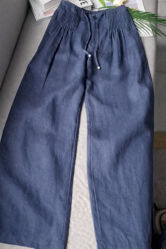 Sofia – Pantalones de algodón de pierna ancha