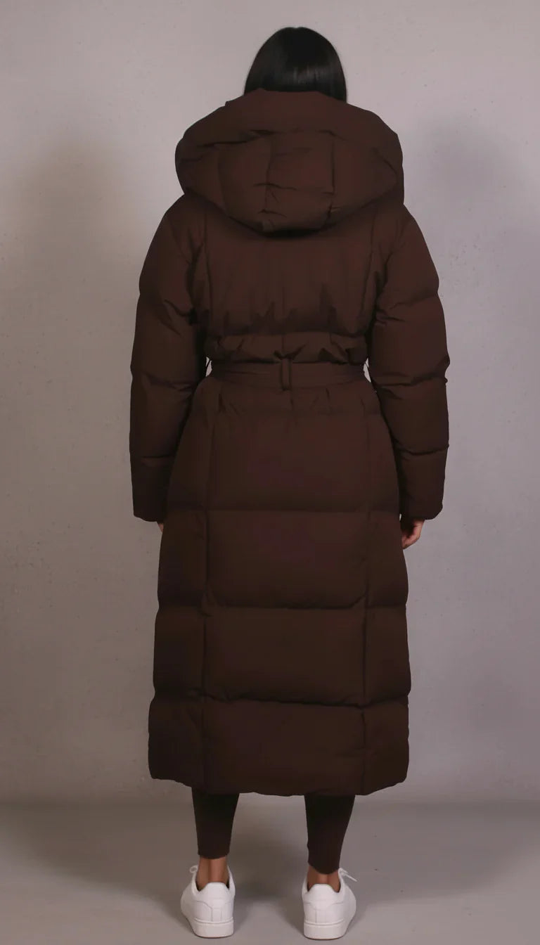 Eliza™ | Abrigo Puffer Largo de Lujo