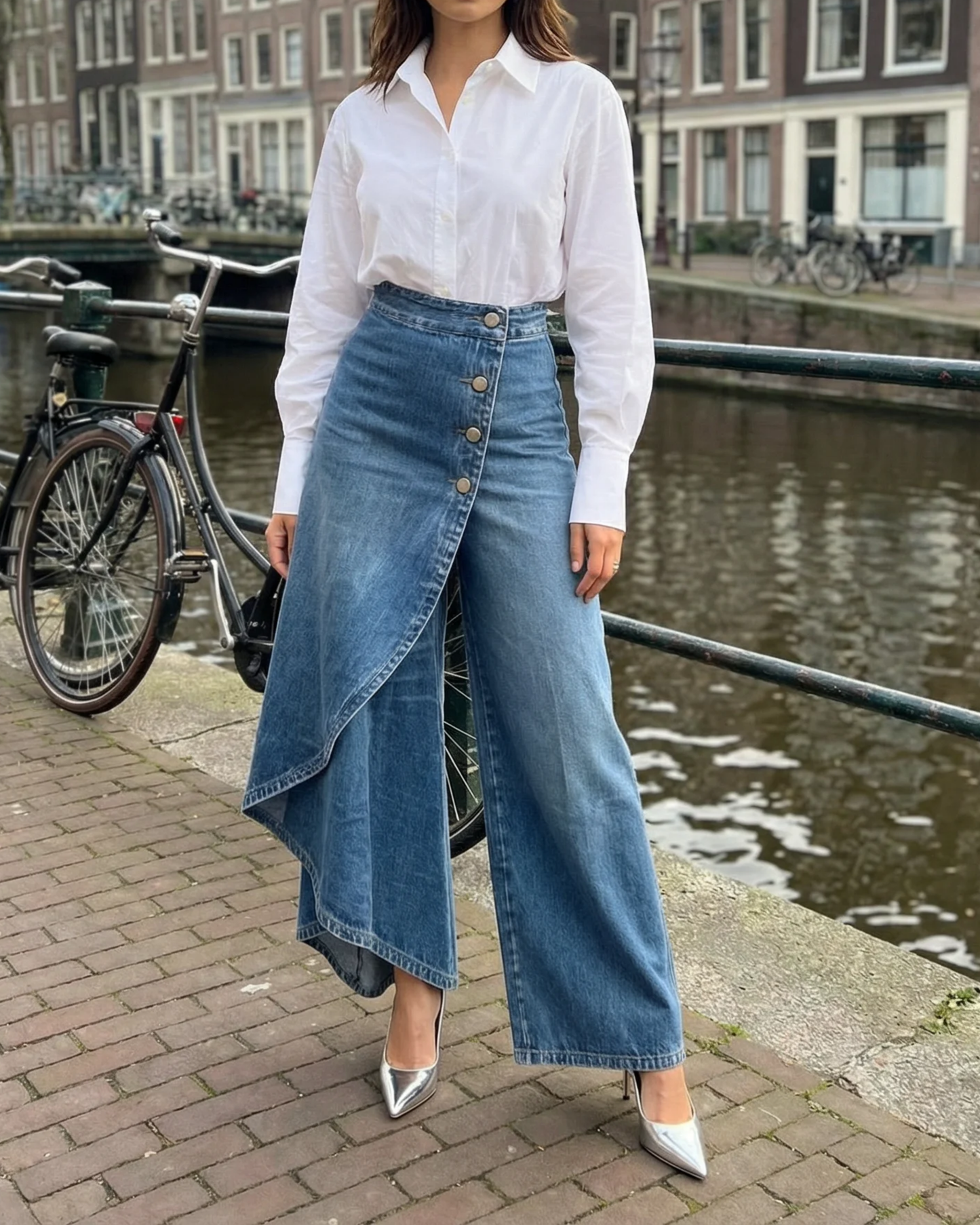 Elvora™ | Pantalones envolventes de denim