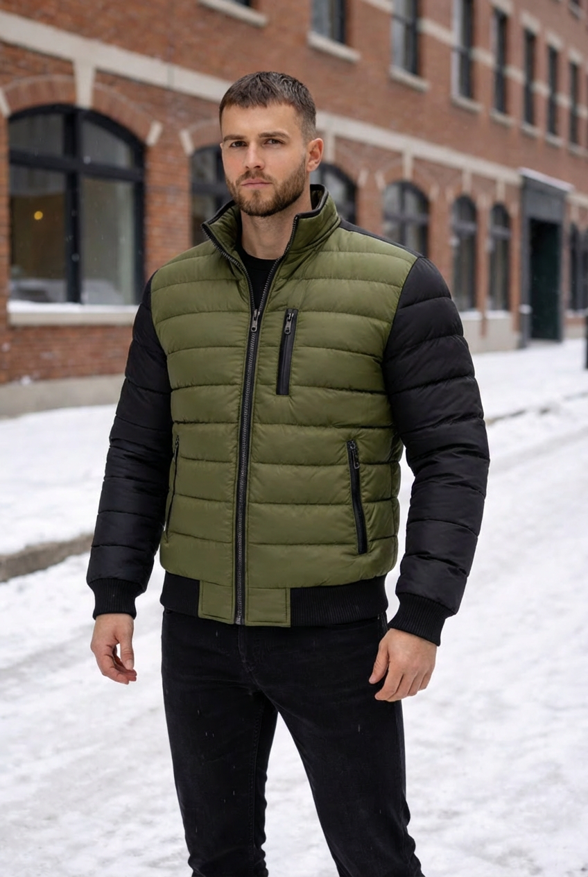 Roveri™ | Chaqueta acolchada para hombres con cremallera