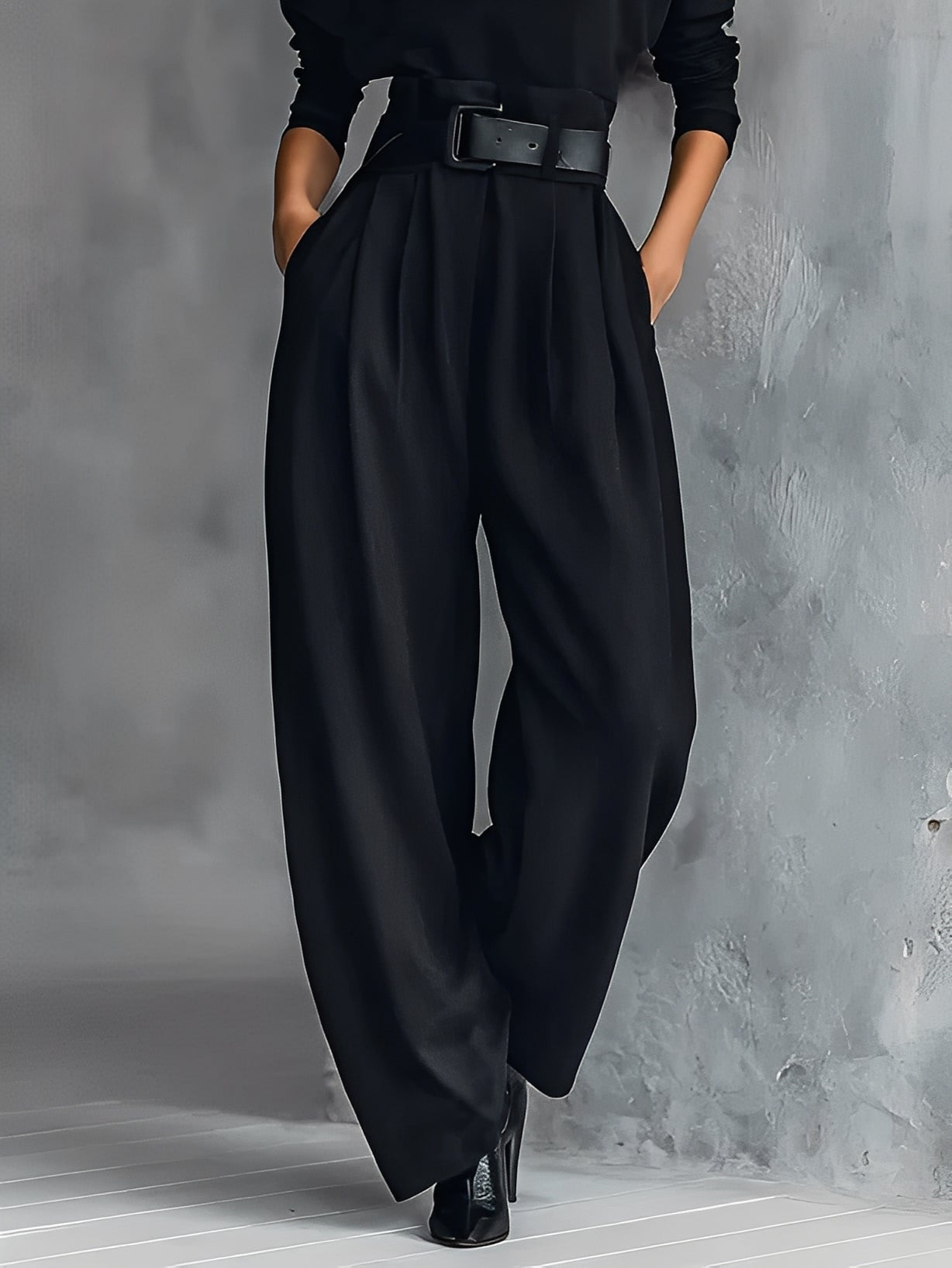 Rinelle | Conjunto compuesto por un suéter de cuello alto y un pantalón recto