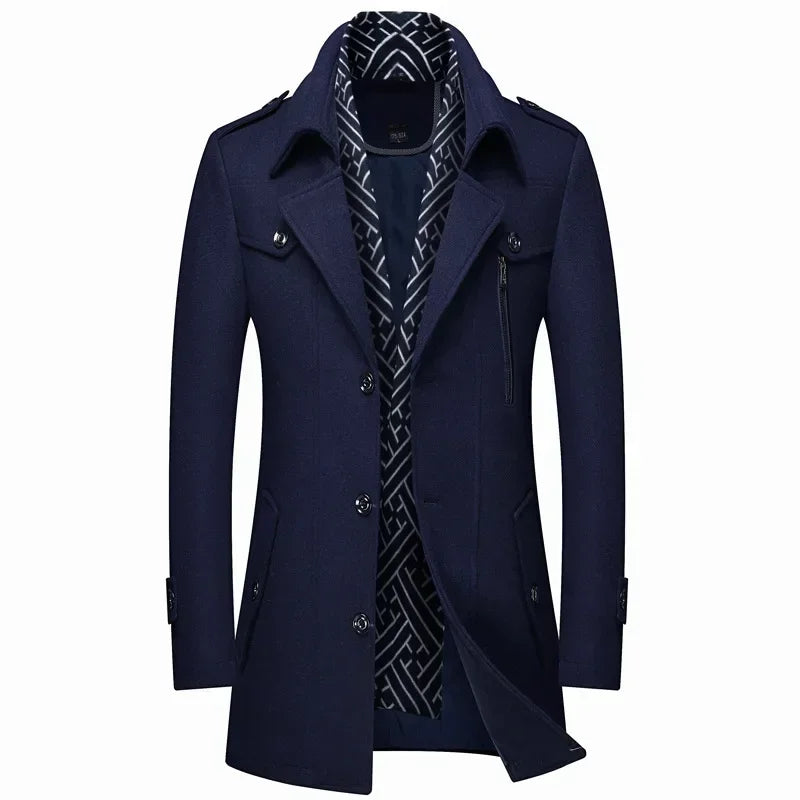 Montague | Abrigo de Invierno de Lana Para Hombre