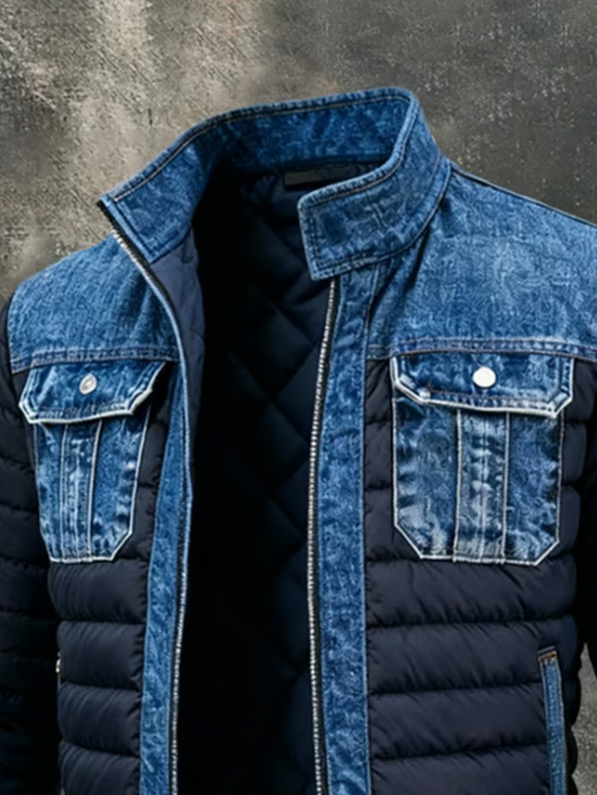 Maison | Chaqueta híbrida acolchada en denim
