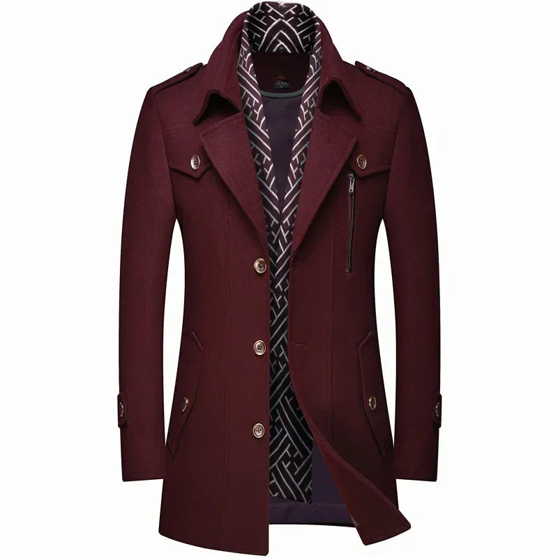 Montague | Abrigo de Invierno de Lana Para Hombre