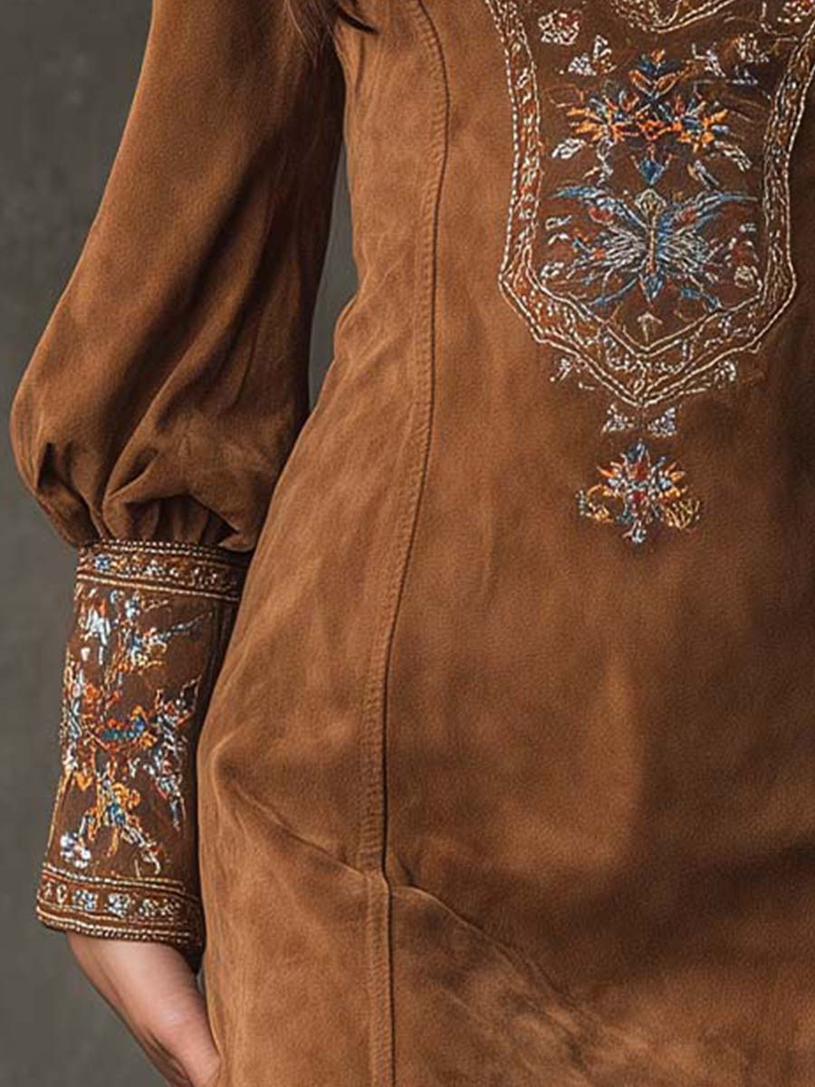 Marion™ | Vestido Mini de Ante Retro