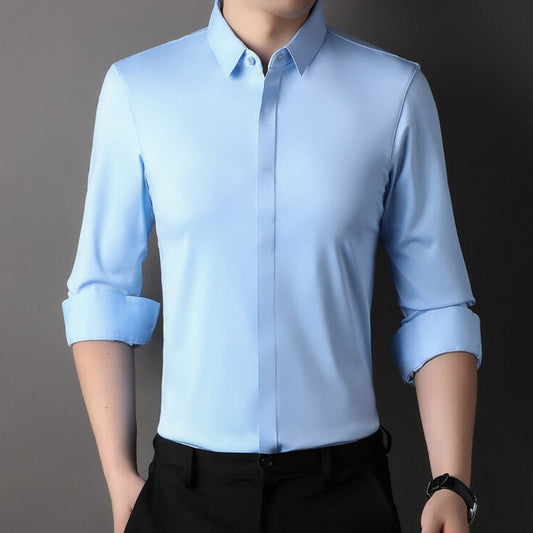 Mateo™ | Camisa elástica sin arrugas